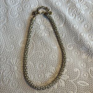 Chic Crystal and Gold Women's Necklace